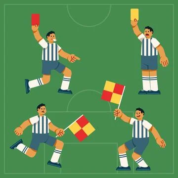 Referee Leader Of Game Character Stock Illustration