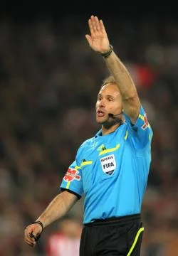Referee Mateu Lahoz Stock Photos