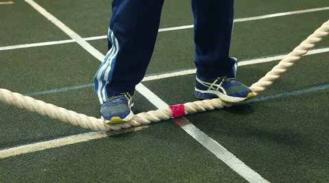 Referee Releases The Rope Stock Footage 60805173