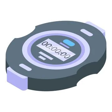 Referee stopwatch icon isometric vector. Sport game Stock Illustration