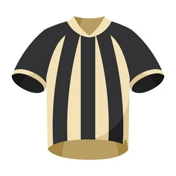 Referee uniform shirt Stock Illustration