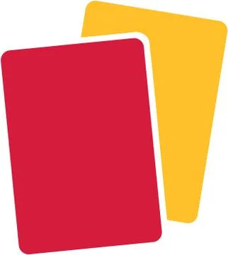 Referee Yellow Red Card Stock Illustration