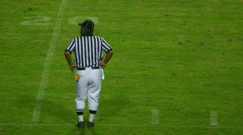 Referee zoom out Stock Footage 589061