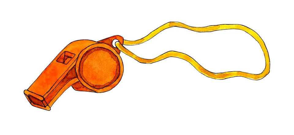 Referee's whistle Stock Illustration