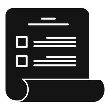 Reference exam icon simple . Student book Illustrazione stock