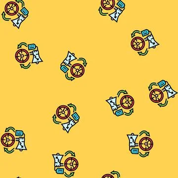 Reference groups consumer behavior vector seamless pattern Illustrazione stock