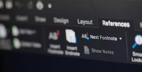Reference microsoft office word software Stock Photos