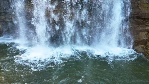 Reference Point - Delphi Falls - Central New York Stock-Fotos