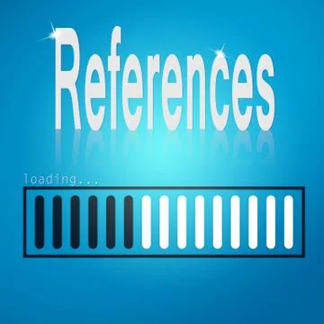 References blue loading bar Stock Illustration