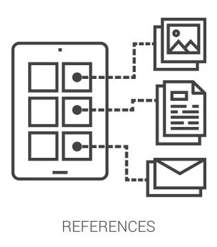 References line infographic Stock Illustration