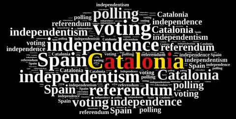 Referendum in Catalonia, Spain. Stock Illustration