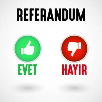 Referendum In TURKEY Illustrazione stock