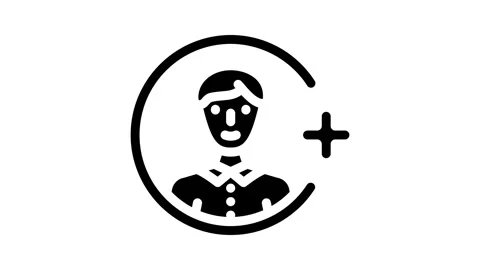 Referral affiliate program glyph icon animation Video stock 326730441