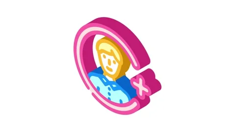 Referral affiliate program isometric icon animation Video stock 327276287