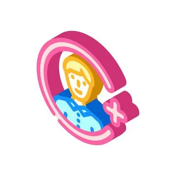 Referral affiliate program isometric icon vector illustration Illustrazione stock