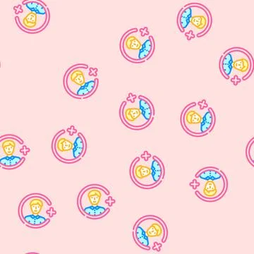 Referral affiliate program vector seamless pattern Stockillustratie