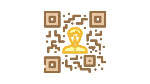 Referral code affiliate program color icon animation Stock-Footage 327256980