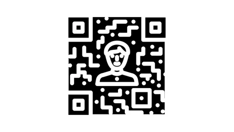 Referral code affiliate program glyph icon animation Stock-Footage 326730436