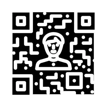 Referral code affiliate program glyph icon vector illustration 스톡 일러스트