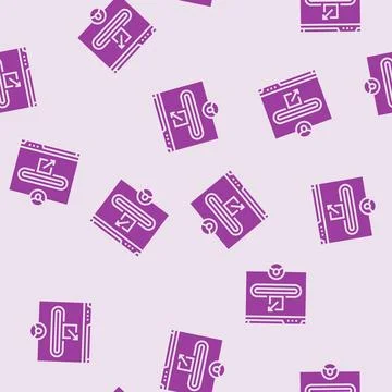 Referral code glyph seamless pattern Illustrazione stock