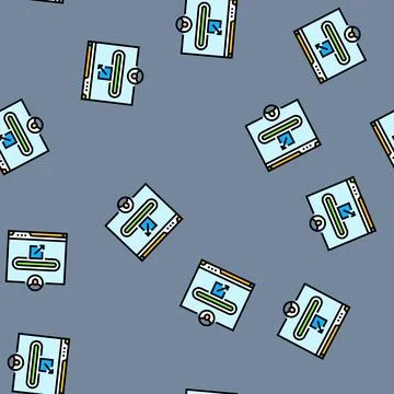 Referral code vector seamless pattern Illustrazione stock