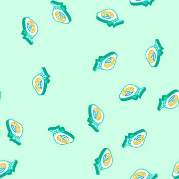 Referral earnings affiliate program isometric icon seamless pattern Stock Illustration