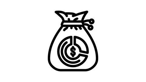 Referral earnings affiliate program line icon animation Stockbeeldmateriaal 326748680