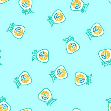 Referral earnings affiliate program vector seamless pattern Stock Illustration