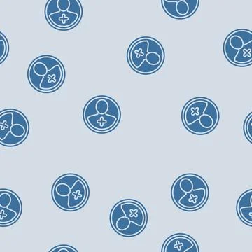 Referral glyph seamless pattern Stock Illustration