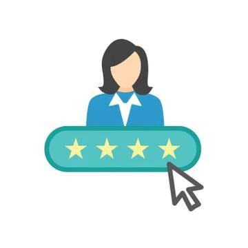 Referral Job Reference Icon  w recommendations, performance review, etc ideas Stock Illustration