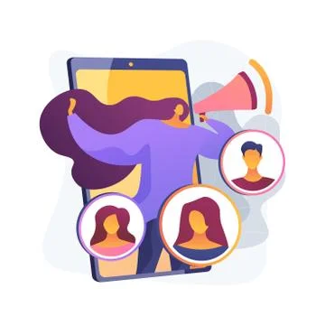 Referral program abstract concept vector illustration. Illustration