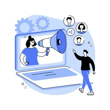 Referral program abstract concept vector illustration. Illustration