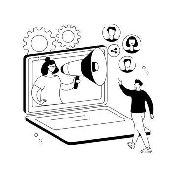 Referral program abstract concept vector illustration. Illustration