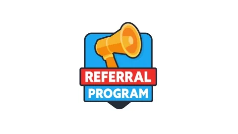 Referral Program Animated Logo with White and Green Screen Vídeos de archivo 309522009