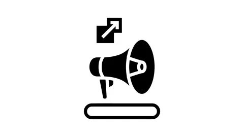 Referral program invite glyph icon animation Vídeos de archivo 326140393