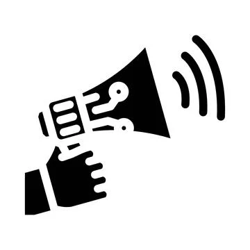 Referral program invite glyph icon vector illustration Stock Illustration