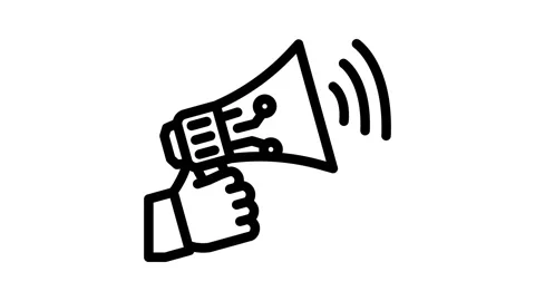 Referral program invite line icon animation Video stock 326748695