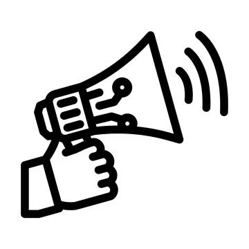 Referral program invite line icon vector illustration Stock Illustration