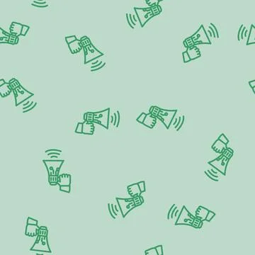 Referral program invite line vector seamless pattern Stockillustratie