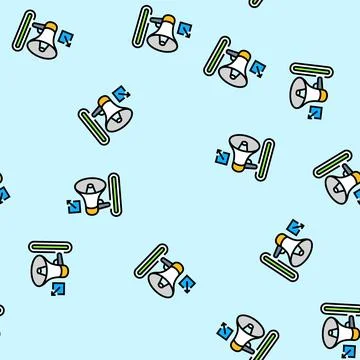 Referral program invite vector seamless pattern イラスト素材