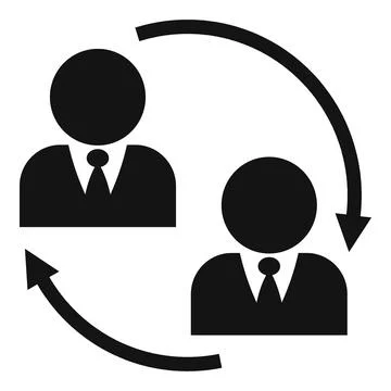 Referral program strategy icon, simple style 스톡 일러스트