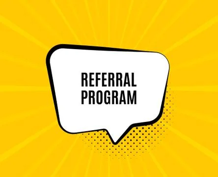 Referral program symbol. Refer a friend sign. Vector Stock-Illustration