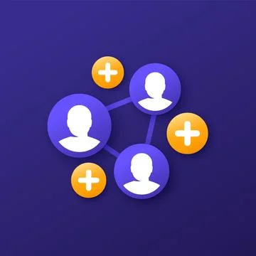 Referrals, affiliate program vector illustration Stock-Illustration