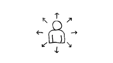 Reffer a friend icon in hand draw style. Motion graphics 動画素材 151542847