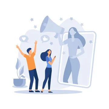 Refferal program illustration exclusive design inspira Stock Illustration