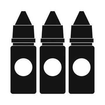 Refill bottles icon, simple style Stock Illustration