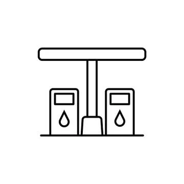 Refill icon element of building icon for mobile concept and web apps. Thin li Ilustración de archivo