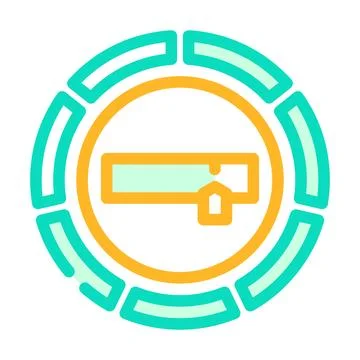 Refill indicator color icon vector illustration Illustrazione stock