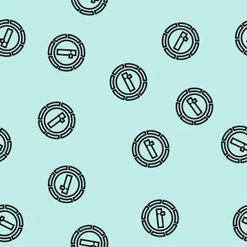 Refill indicator line vector seamless pattern 스톡 일러스트