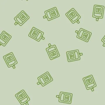 Refill pouch liquid soap line vector seamless pattern Stock Illustration